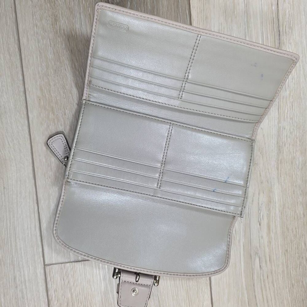 Coach Soho Signature Optic Linen North South Tote with Matching Wallet - Picture 16 of 16